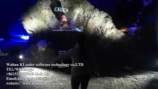 Caves Projector Installation, interactive projection games, holographic projection interactive