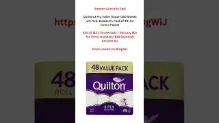 Amazon Deals: Quilton 3 Ply Toilet Tissue Pack of 48. $25.25 each