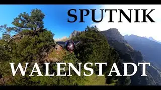 VR 360 Experience Wigsuit BASE jump SPUTNIK Walenstadt, Swiss, Squirrel Suit extreme flight