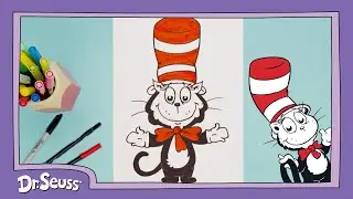 Full Episode: How to Draw Baby Cat in the Hat! | Learn to Draw | Dr. Seuss