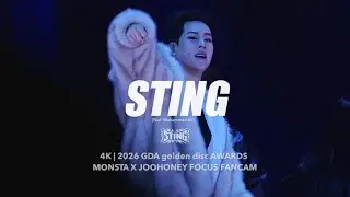 [4K] 260110 GDA 골든디스크 어워즈 STING 몬스타엑스 주헌 직캠 MONSTA X JOOHONEY SOLO STAGE