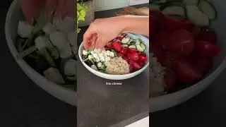 Easy Colorful Lunch, prepared in a few minutes 🌈 #healthyfood #healthyrecipes