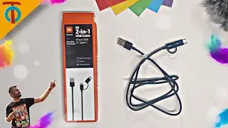 MI 2-in-1 USB Cable (Micro USB to Type C) 100cm Black | Overview |