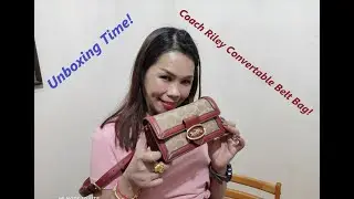 Unboxing! Coach Riley Convertible Belt Bag!