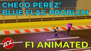 When Checo got a blue flag from Hamilton | Formula-1 Animated Comedy | Lollipopman Comics