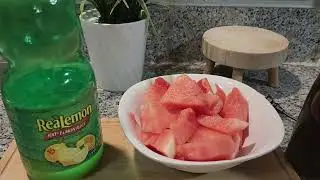 #drink /Two ingredients i use in making watermelon drink #watermelon/lemon juice