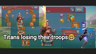 Titans losing their troop on traps😋 lords mobile rally traps in action.