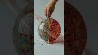 Saturn in Half | Solar sysetem Candy Planets