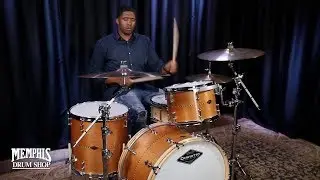 Craviotto Custom Shop Mahogany Drum Set w/ Walnut Inlay 24/13/16 - Natural Oil