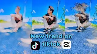 new trend video editing tiktok || particles dissipate effect tutorial || new effect on capcut ||