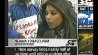 Tamil protest in Toronto - Cp24 - Protest against Genocide of Tamils  in Sri Lanka
