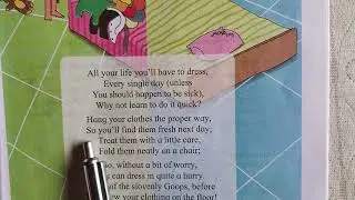 3rd std English  - Dress quickly  from English Balbharathi textbook