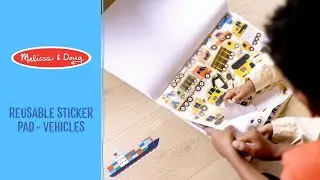 Melissa & Doug Reusable Sticker Pad - Vehicles