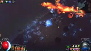 Path of exile -  Coves 70 Map Boss Only - Dual Flame Totem