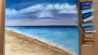 Réaliser une plage au pastel sec