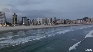 Vejam, um Infinito do Mar às Luzes da Orla, o que aconteceu ? #drone #voo #litoralsp #djineo #video