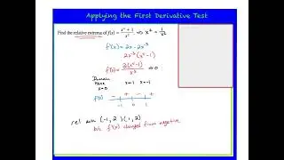 3.3b First Derivative Test