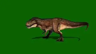 Dinosaur effect green screen
