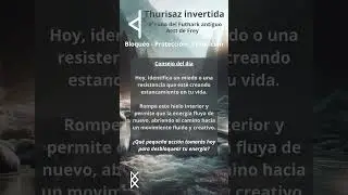 ❄️ #consejo del #d&iacute;a: #thurisaz invertida ❄️#runa del #bloqueo, la #protecci&oacute;n y la #transici&oacute;n