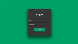 Animated Login Form with Validation using HTML & CSS only | No JavaScript or Jquery