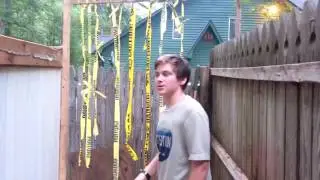 2016 backyard haunted house walkthrough #1