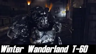 Fallout 76 Winter Wanderland T-60 Power Armor Paint Skin Showcase