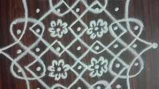 Beautiful daily kolam |At our doorstep #indianart #muggulu #easyrangoli #culture 