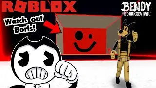 BENDY GETS CHASED BY A SPEEDING WALL IN ROBLOX! (ROBLOX BATIM)