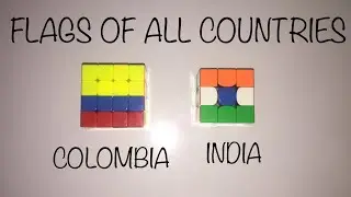 Flags of all countries on the rubiks cube (Pt-1) | The Neon Cuber