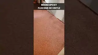 R&eacute;sine &eacute;poxy flocons de vinyle #shorts #resineepoxy