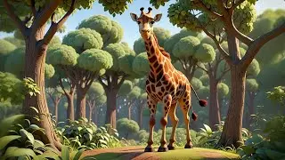 The Giraffe With the Longest Neck 🦒📏 | Fun and Educational Nursery Rhyme for Kids