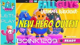 Fall Guys: Ultimate Knockout - Let's Play Together! NEW Hero Outfit!