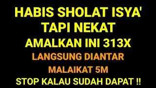 ALLAH KIRIM 100 MILIAR! Amalkan Zikir Ini 313x Setelah Isya, Rezeki Berlimpah Tak Terbatas..🥰