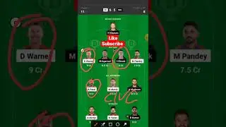 DC vs SRH Dream11 prediction,srh vs DC dream11 prediction, #ipl #cricket #shorts