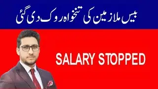 Salary of 20 govt employees Stopped 