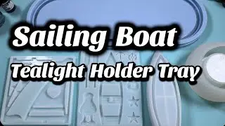 #214 Unique Sailboat Tealight Tray 