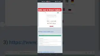 Online Tools for Network Engineer