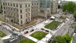Time-Lapse of Grand Reopening of Canadian Museum of Nature