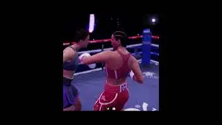 both had the same idea but only one struck #undisputedboxinggame#welterweightboxing #knockout #ufc