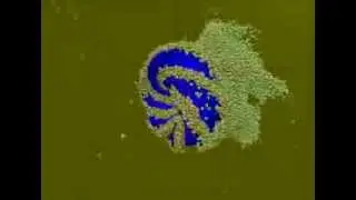 Rotating Spiralled Torus in SPH Medium (Funnel)