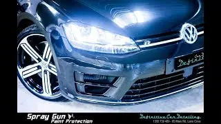 VW GOLF R Deep Black Definitive Sydney DCD Spray Gun 4 Layers Paint Enhancement Protection Treatment