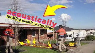 Locating an Unlocatable Water Pipe - Acoustic Locator to the Rescue!