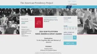 2024 GOP platform is written how Trump talks
