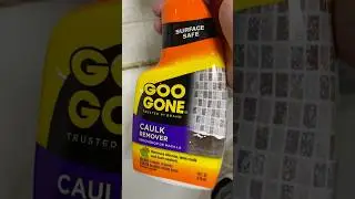 How to use Goo Gone Caulk Remover to Remove Old Caulking from Shower or Tub. #diy