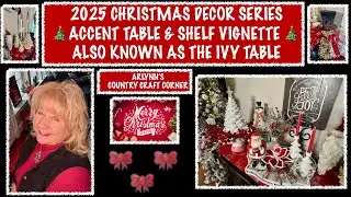 🎄СЕРИЯ РОЖДЕСТВЕНСКОГО ДЕКОРА 2025 ГОДА🎄АКЦЕНТНЫЙ СТОЛ И ПОЛКА ВИНЬЕТКА 🎄ТАКЖЕ ИЗВЕСТНЫЙ КАК СТОЛ...