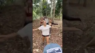 Teaching Bule Indonesian Kid Song while Jungel Trip #video #bule #nature #jungletrip #shorts #travel