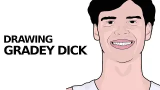 HOW TO DRAW GRADEY DICK - Easy Drawing Tutorial - Face Drawing