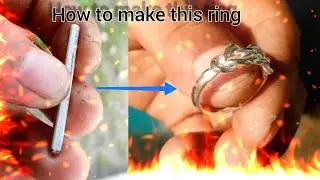 How to it's made | wire braiding ring | silver ring making