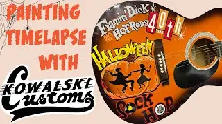 Custom Paint Halloween Guitar with Kowalski Customs
