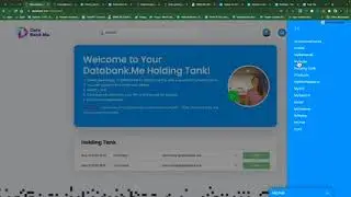 DataBank.me -  Training Tutorial on  how the  holding tank works